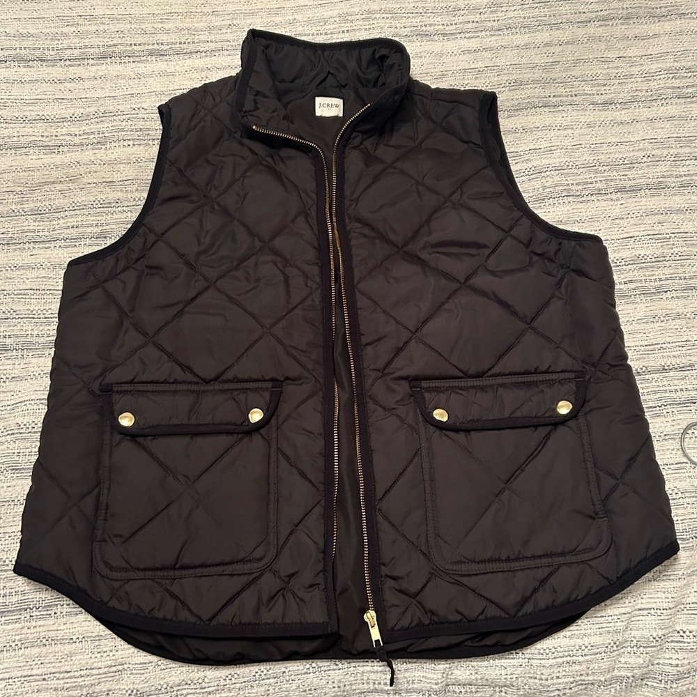 J. Crew black puffer vest